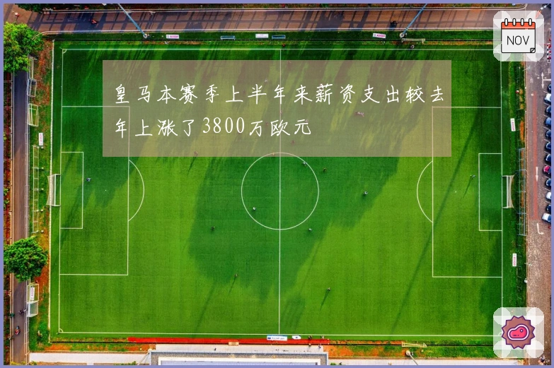 皇马本赛季上半年来薪资支出较去年上涨了3800万欧元